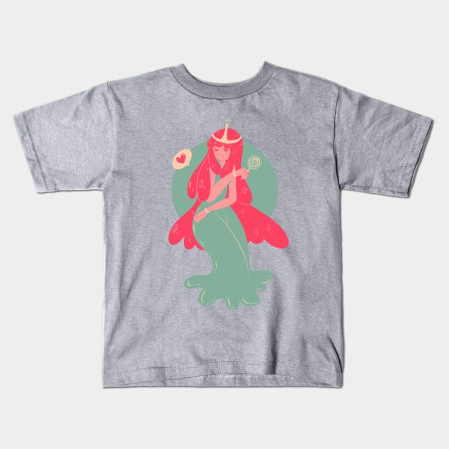 Pink Princess Kids T-Shirt by lythweird